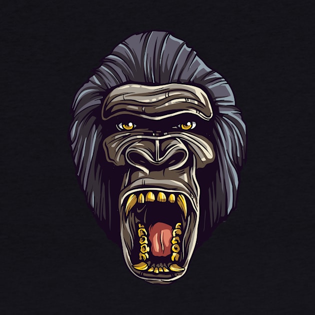 Angry ape by ReignGFX